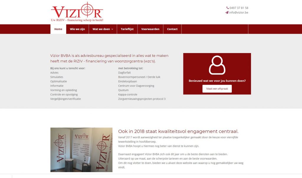 vizior turnhout website